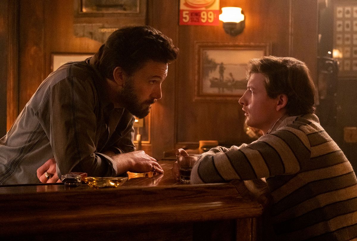 Ben Affleck and Tye Sheridan in "The Tender Bar" (Amazon Studios)