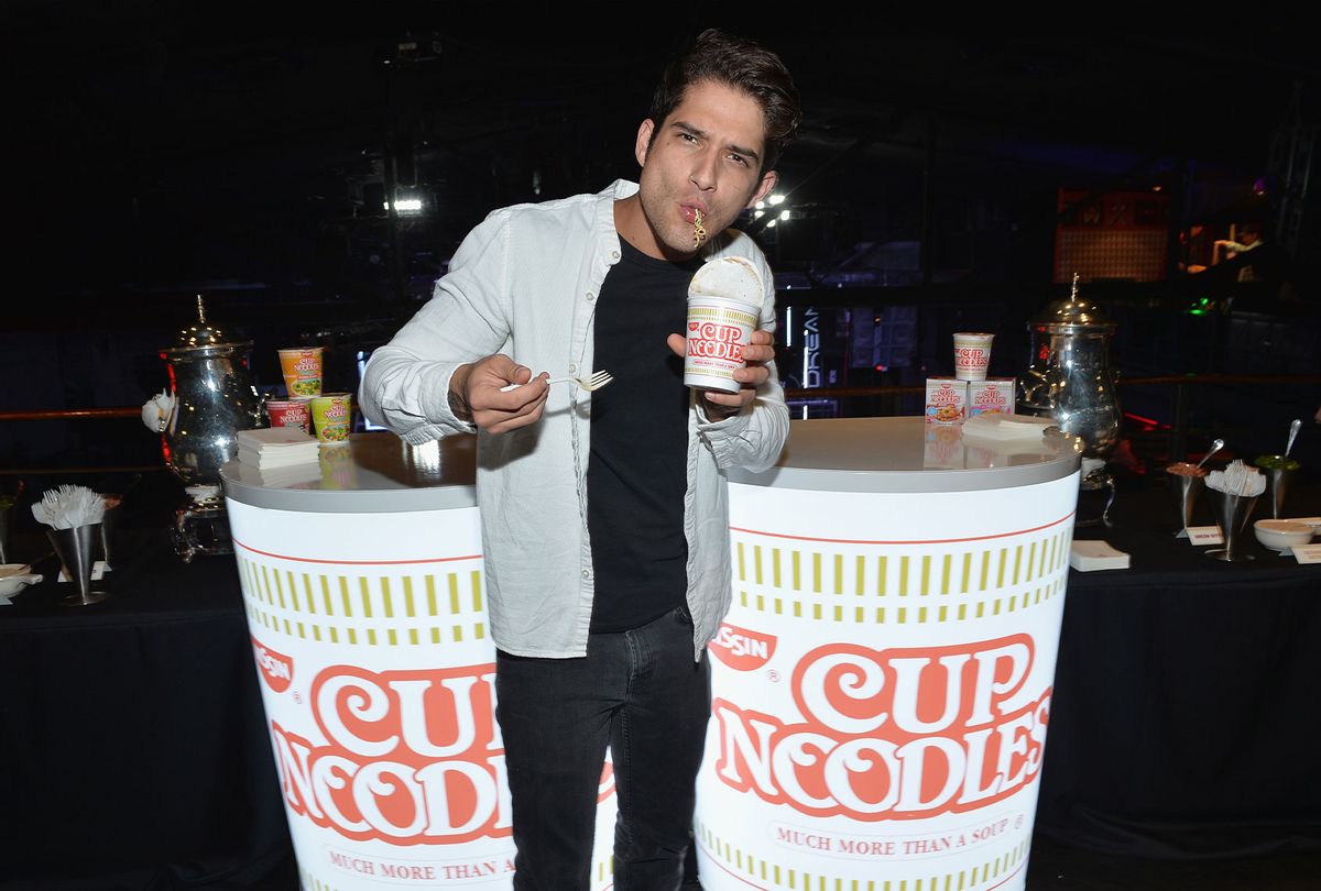 Tyler Posey hosts Nissin Cup Noodles' Noods Before Dark pre-party before the annual celebrity-packed Heroes After Dark celebration on October 6, 2017 in New York City. (Noam Galai/Getty Images for Nissin)