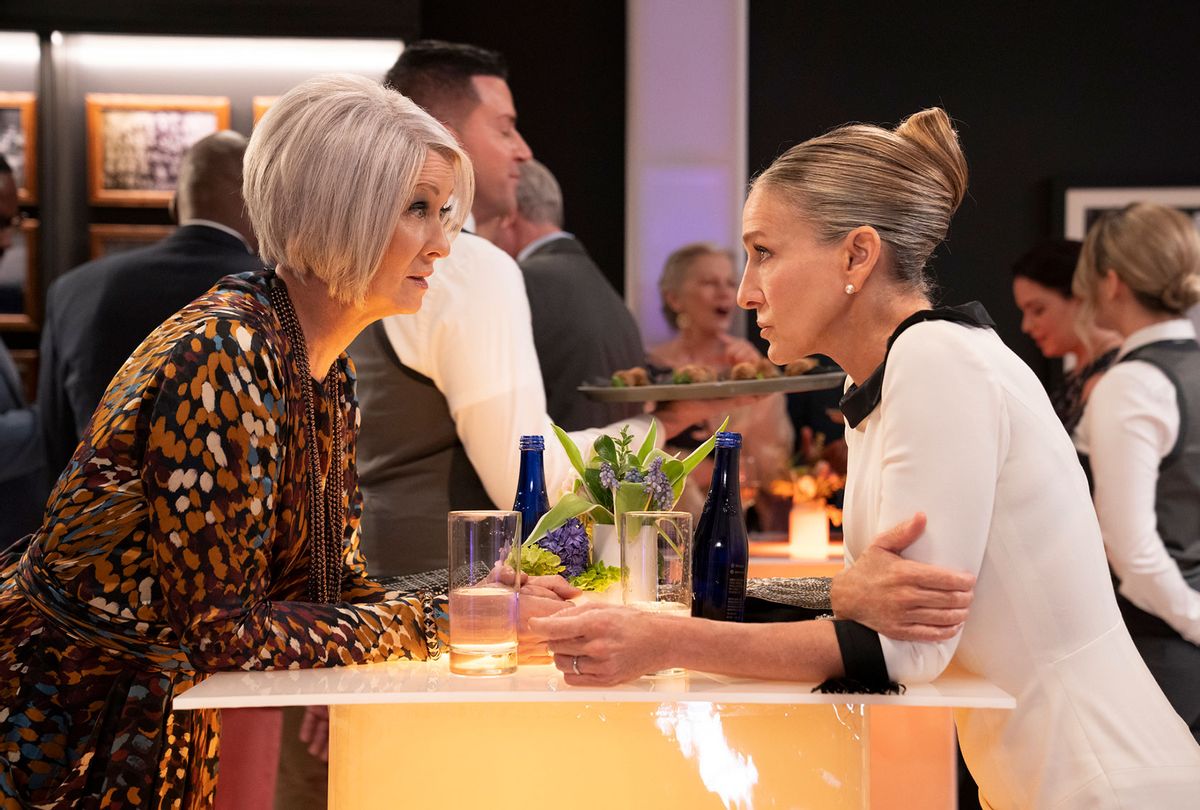 Cynthia Nixon and Sarah Jessica Parker in "And Just Like That..." (Craig Blankenhorn/HBO Max)