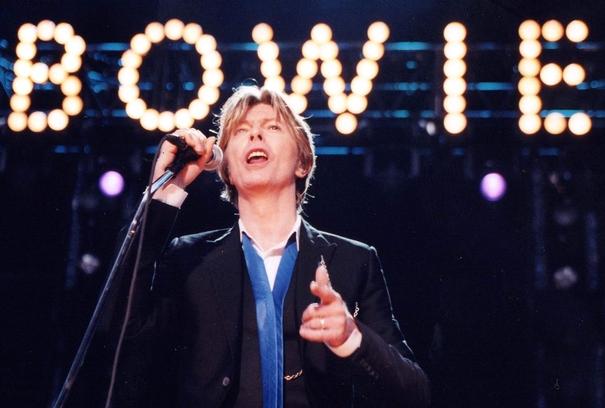 David Bowie performing live onstage at Verizon Amphitheater (Christina Radish/Redferns/Getty Images)