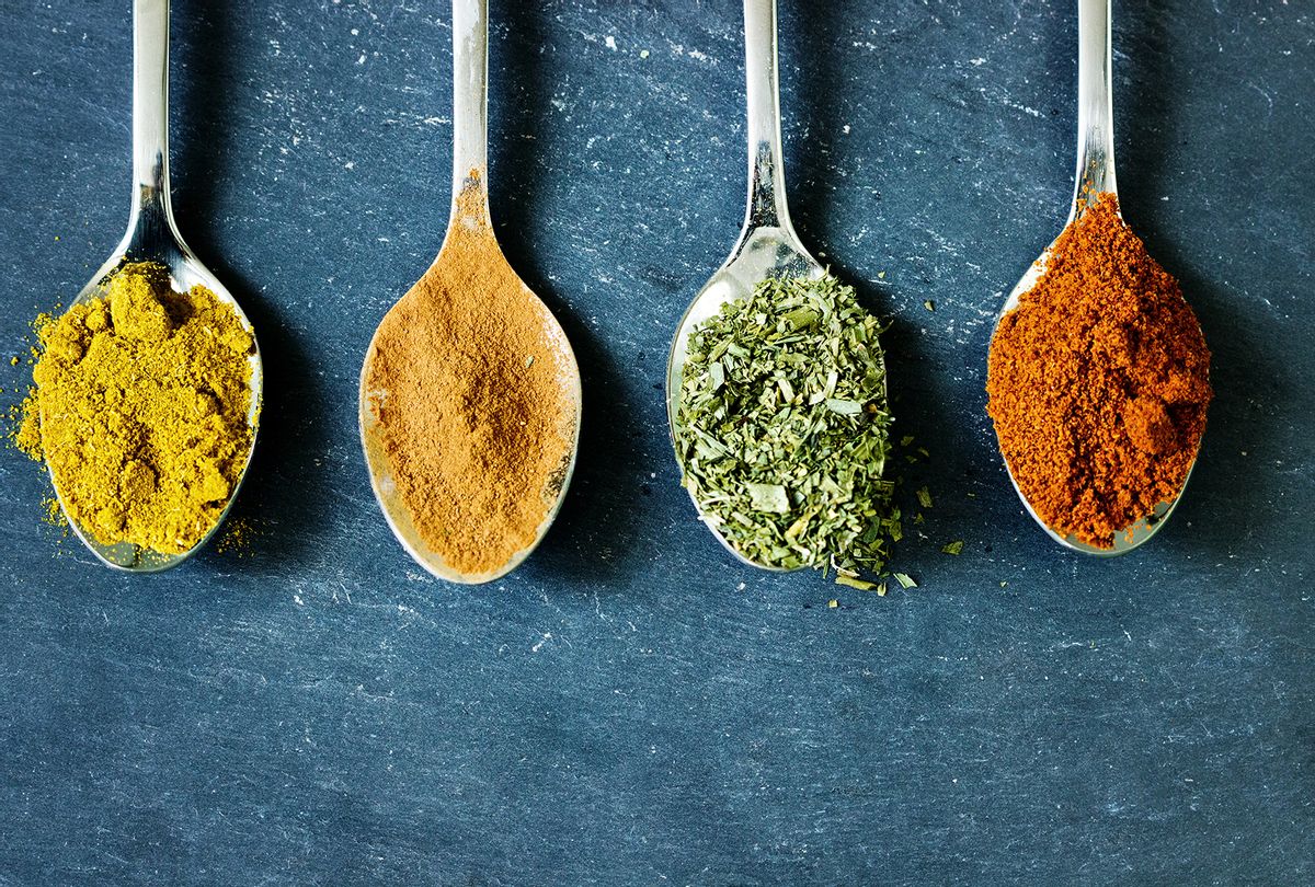 Cooking spices displayed on a series of spoons. (Getty Images)