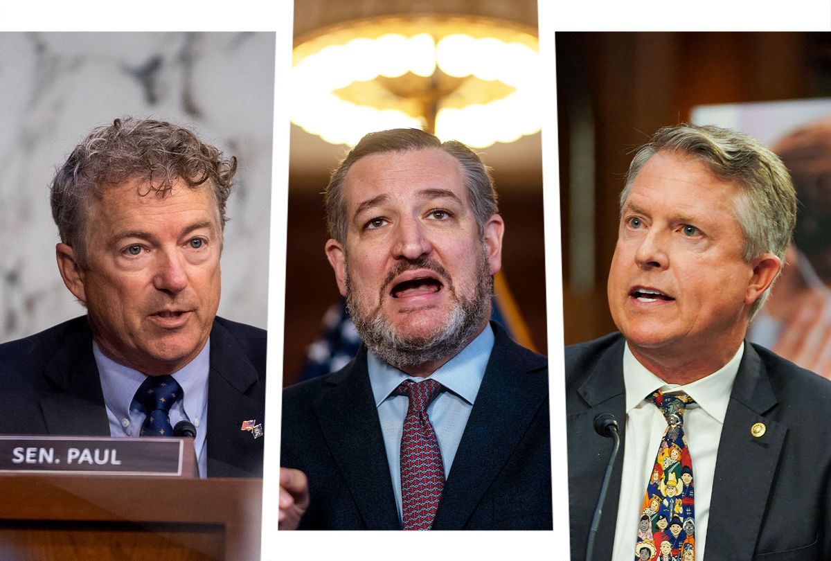 Rand Paul, Ted Cruz and Roger Marshall (Photo illustration by Salon/Getty Images)