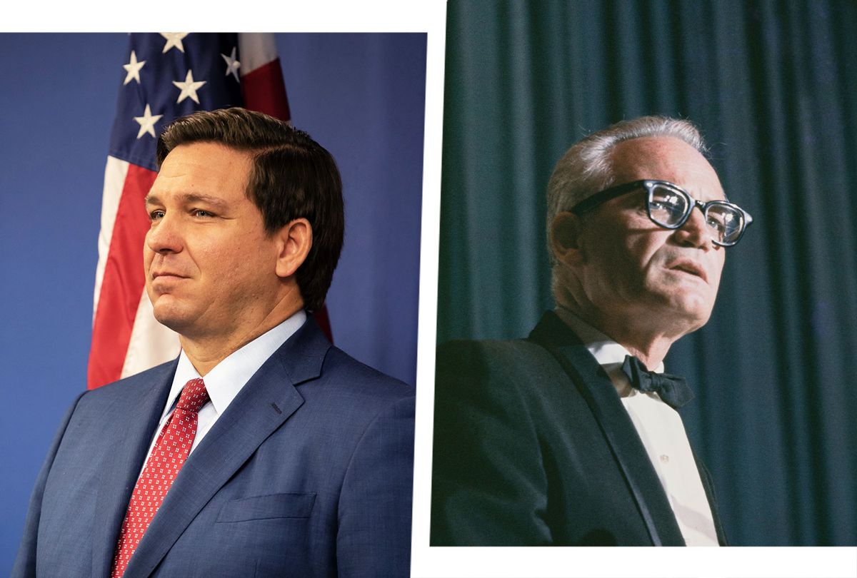 Ron DeSantis and Barry Goldwater (Photo illustration by Salon/Getty Images)