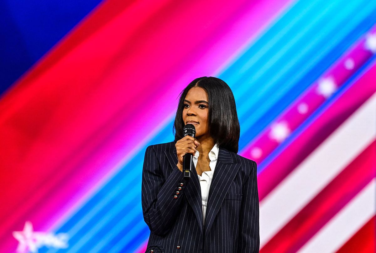US conservative author Candace Owens speaks at the Conservative Political Action Conference 2022 (CPAC) in Orlando, Florida on February 25, 2022. (CHANDAN KHANNA/AFP via Getty Images)