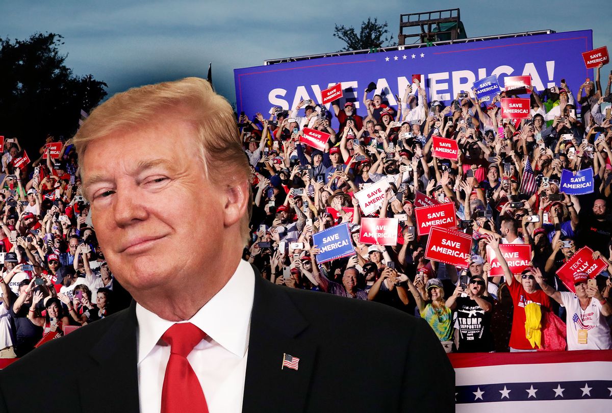Donald Trump | Trump rally on July 3, 2021 in Sarasota, Florida. (Photo illustration by Salon/Getty Images)