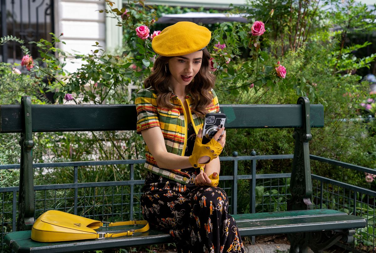 Lily Collins as Emily in "Emily in Paris" (Stéphanie Branchu/Netflix)
