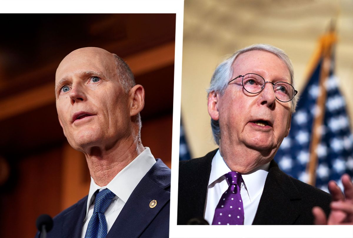 Rick Scott and Mitch McConnell (Photo illustration by Salon/Getty Images)