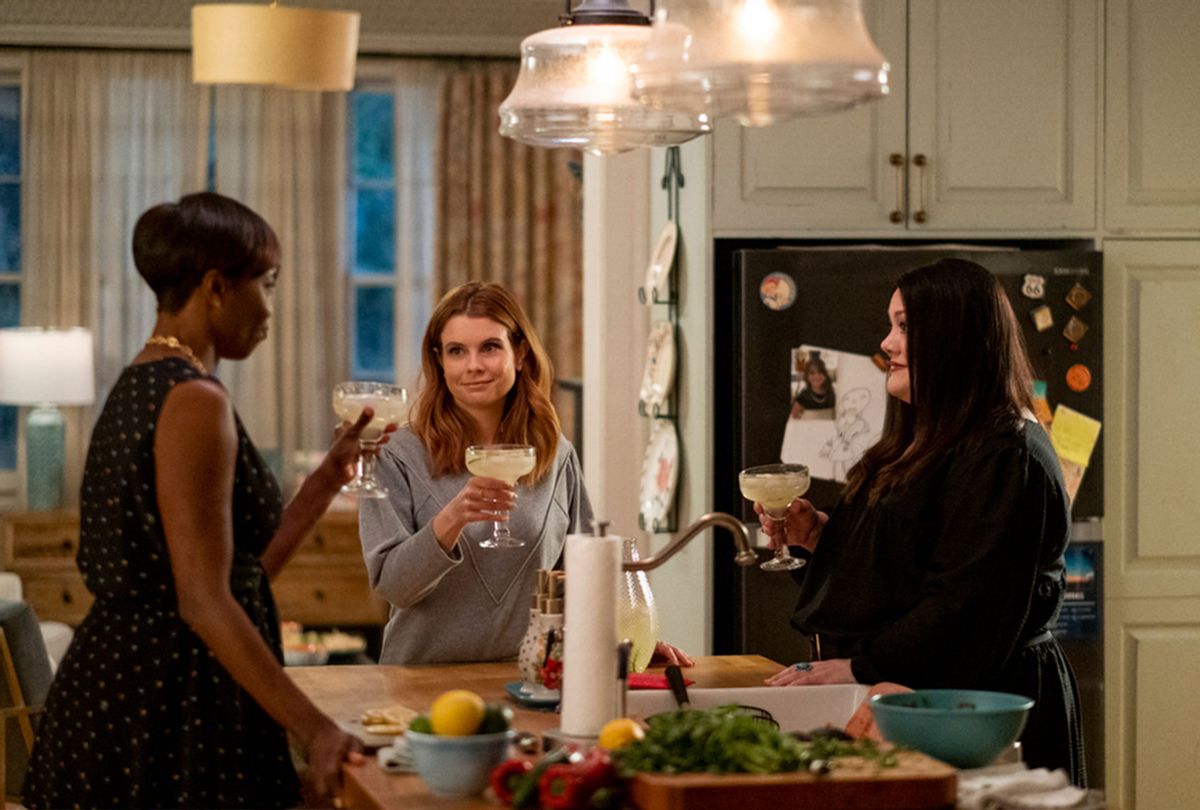 Heather Headley as Helen Decatur, Joanna Garcia Swisher as Maddie Townsend, Brooke Elliott as Dana Sue in "Sweet Magnolias" (Richard Ducree/Netflix)