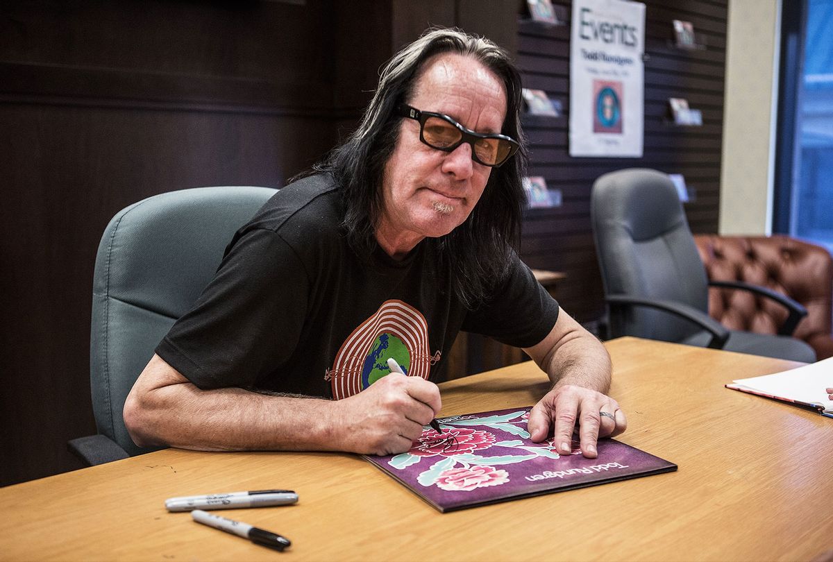 Todd Rundgren signs a Something/Anything album at Barnes & Noble bookstore at The Grove on June 5, 2015 in Los Angeles, California. (Harmony Gerber/WireImage/Getty Images)