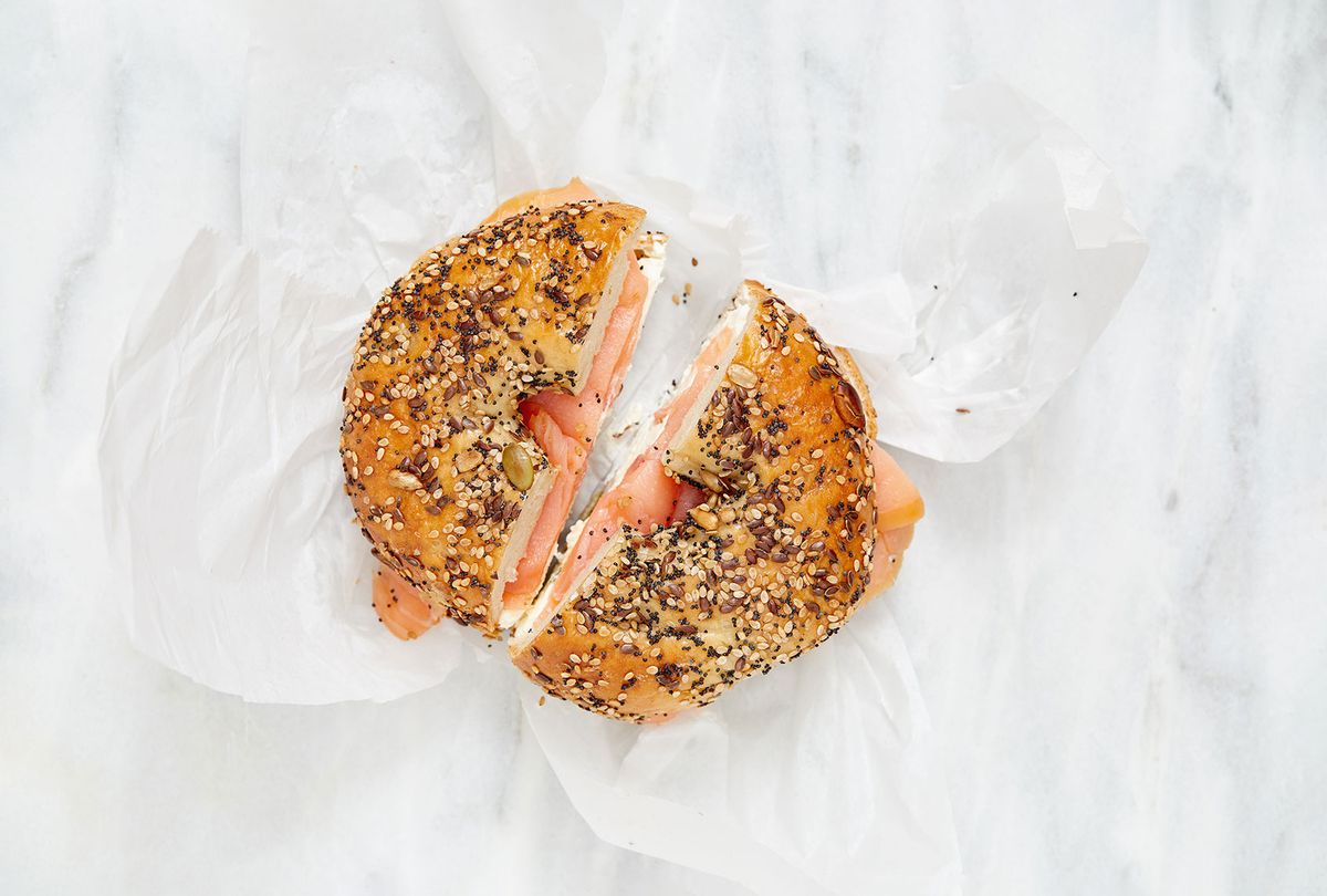Bagel with lox and cream cheese (Getty Images/Tetra Images)