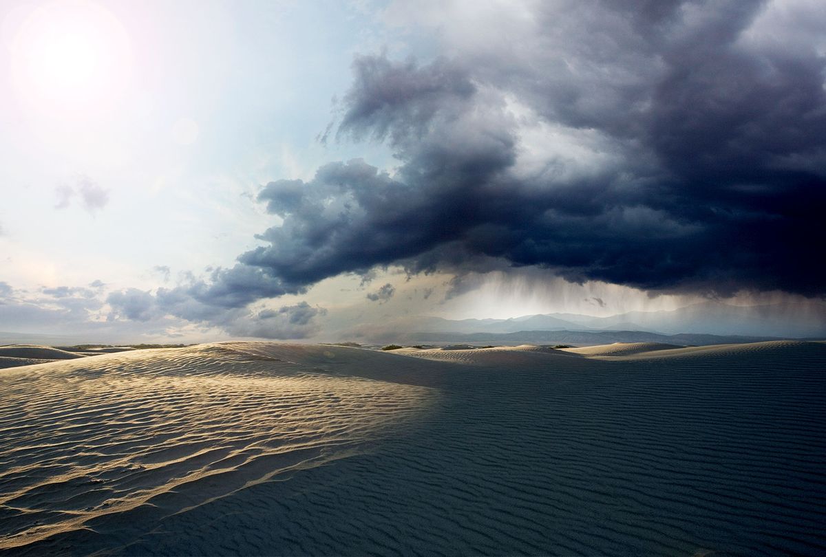 Desert with storm clouds (Getty Images/John M Lund Photography Inc)