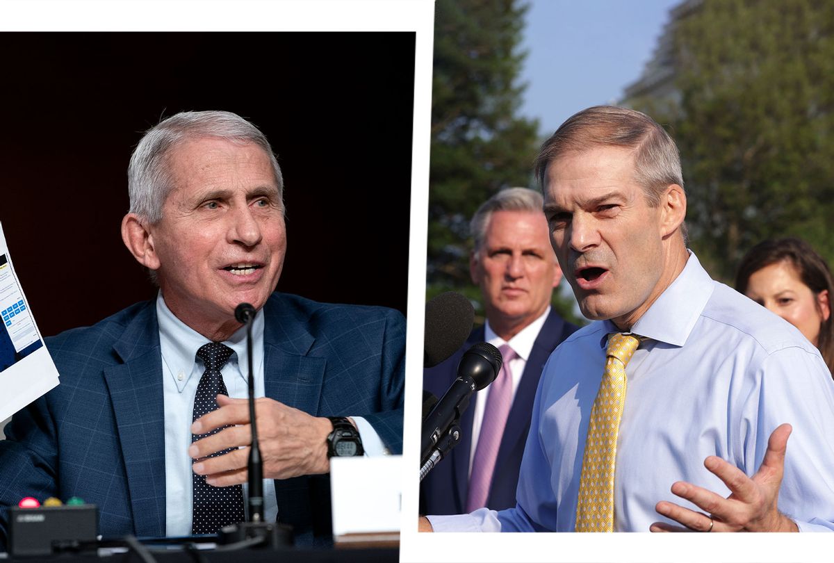 Anthony Fauci and Jim Jordan (Photo illustration by Salon/Getty Images)