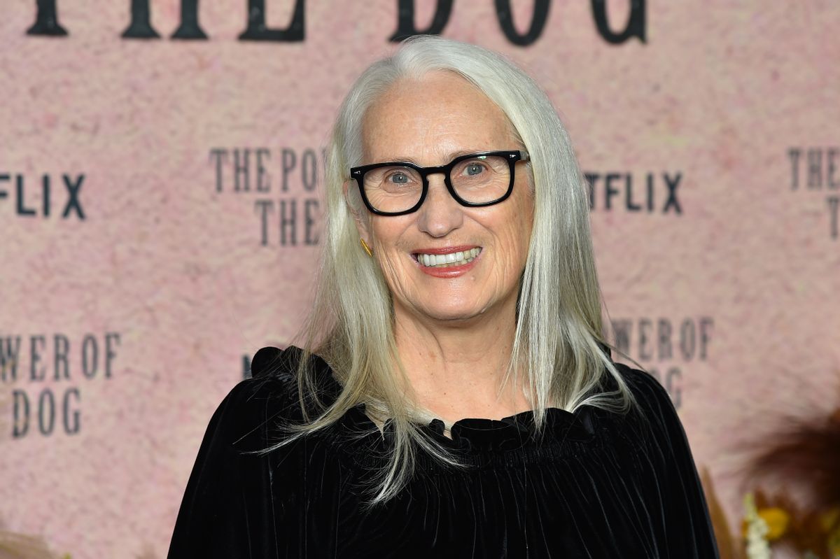 Director Jane Campion attends the "The Power OF The Dog" Premiere at Cinema UGC Normandie on October 18, 2021 in Paris, France. (Stephane Cardinale - Corbis/Corbis via Getty Images)