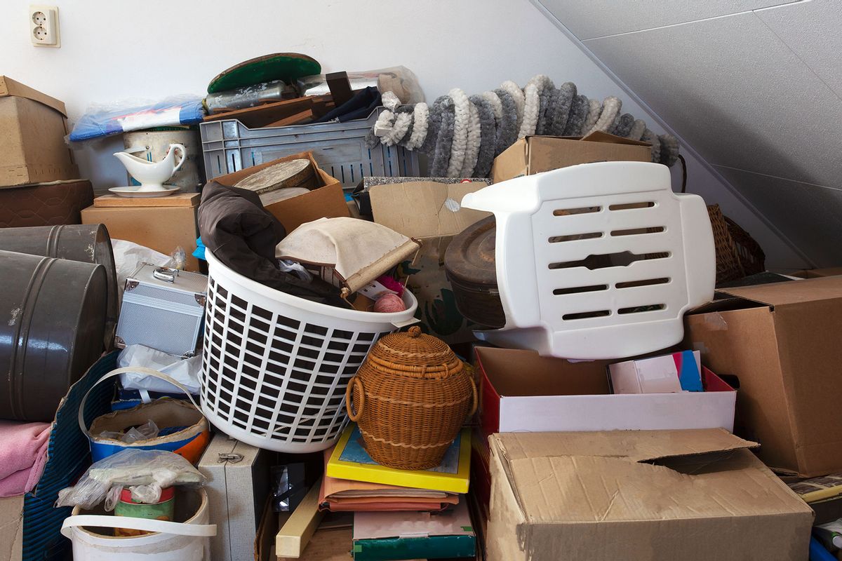 Pile of junk in a house (Getty Images/cerro_photography)