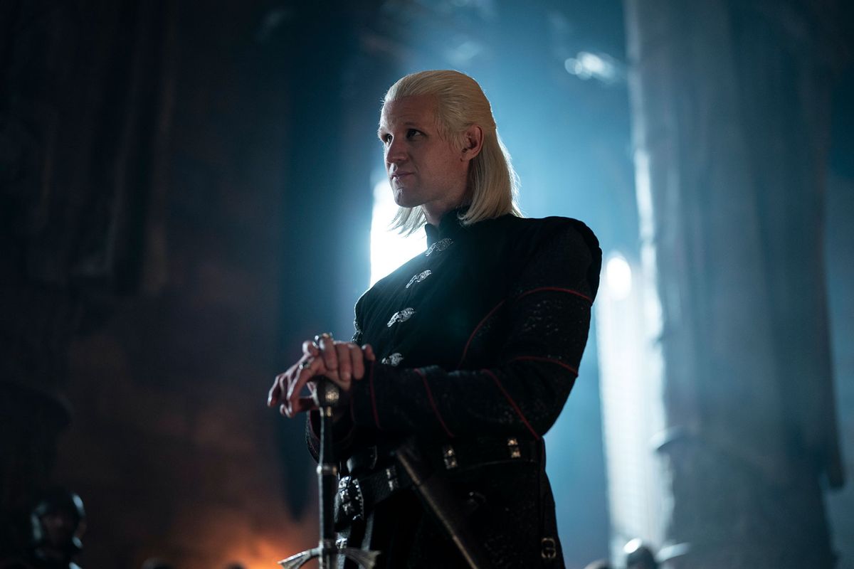 Matt Smith as Prince Daemon Targaryen in "House of the Dragon" (Photograph by Ollie Upton/HBO)