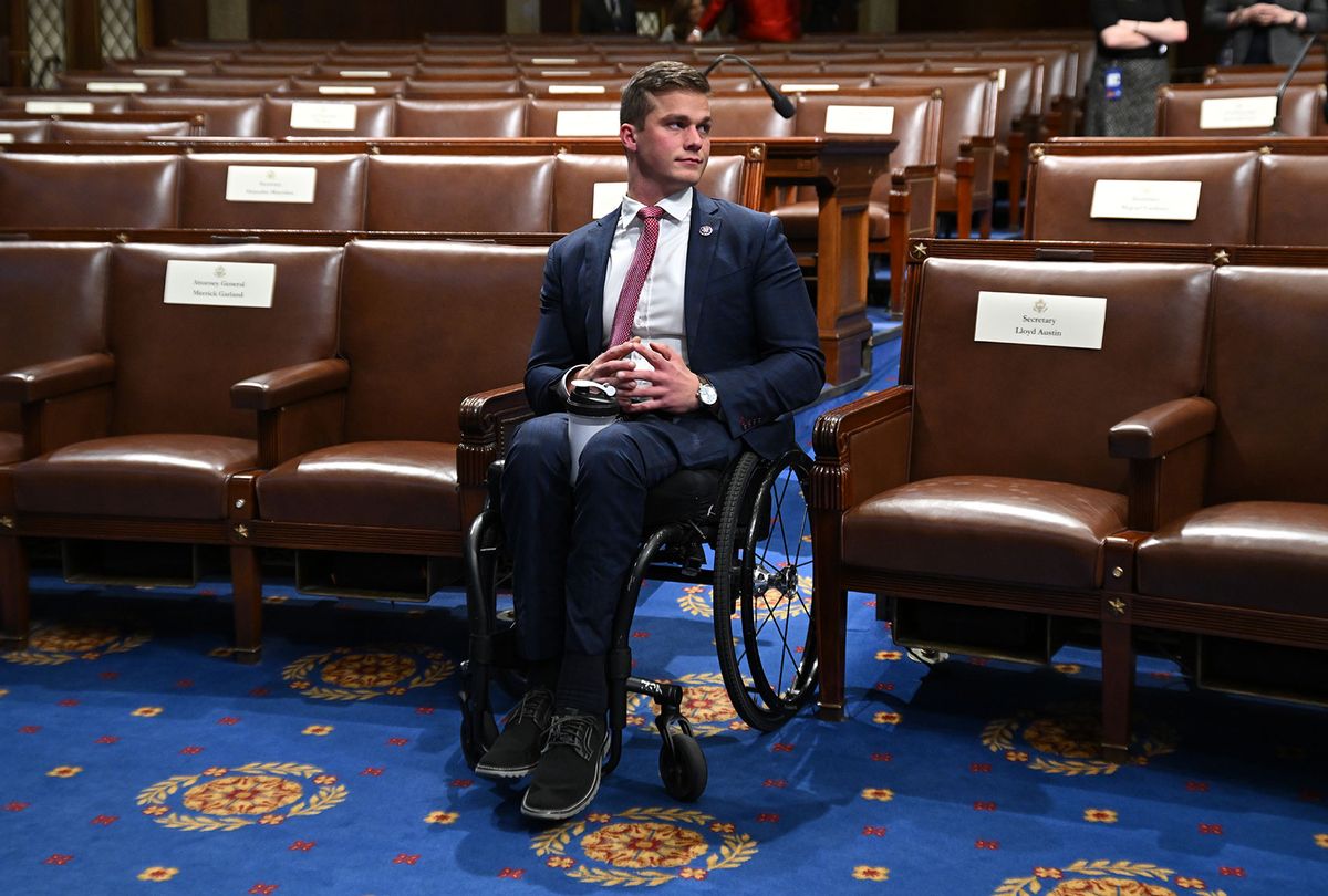 Rep. Madison Cawthorn (R-NC) arrives for the State of the Union address at the U.S. Capitol on March 1, 2022 in Washington, DC.  (Saul Loeb - Pool/Getty Images)