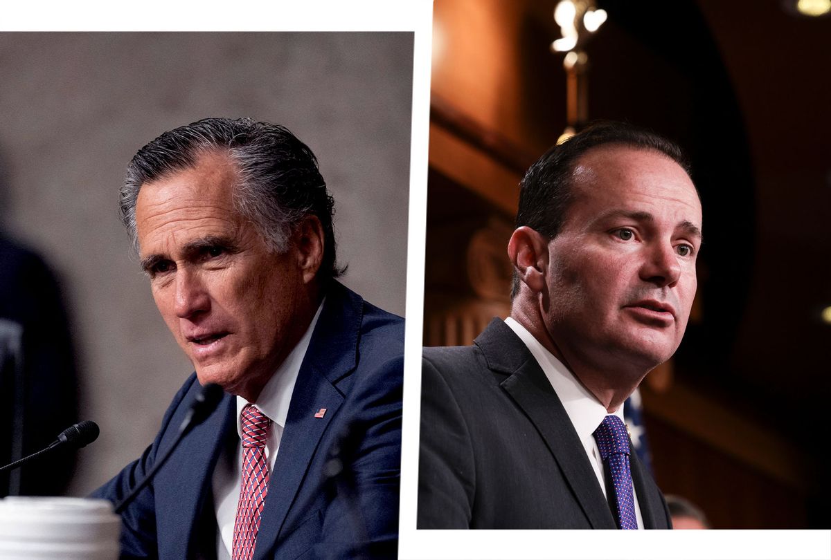 Mitt Romney and Mike Lee (Photo illustration by Salon/Getty Images)