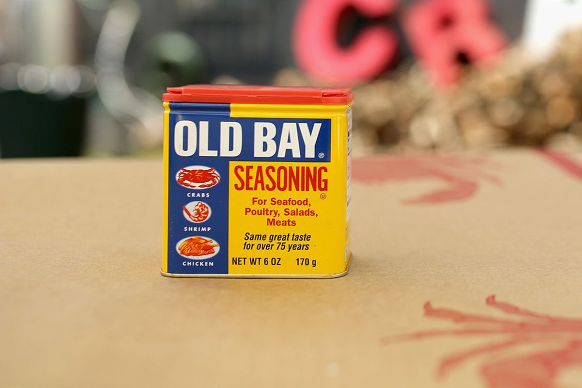 Old Bay on display during the 4th Annual Crab Cake LA fundraiser event presented by Cadillac and Agavero to benefit Chrysalis on July 31, 2016 in Los Angeles, California.
 (Mike Windle/Getty Images for Crab Cake LA)