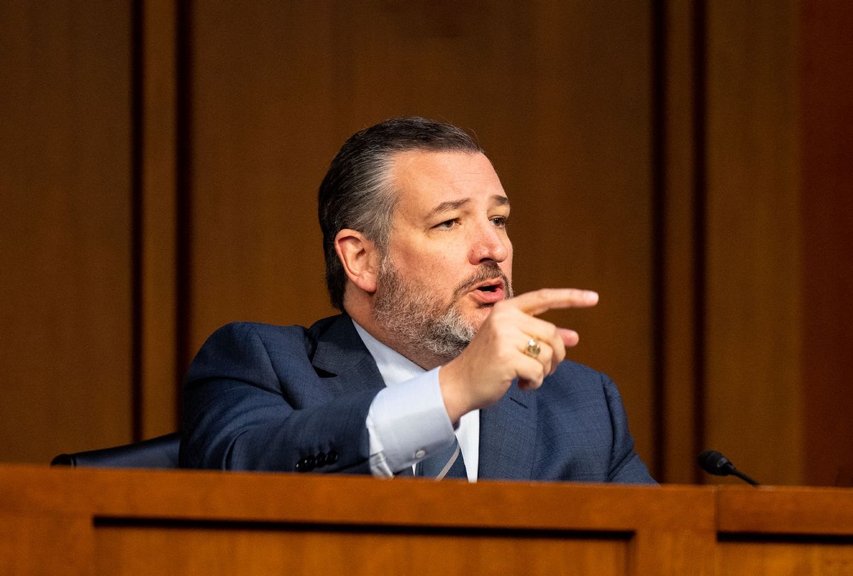 Sen. Ted Cruz, R-Texas, delivers his opening statement during the confirmation hearing for Judge Ketanji Brown Jackson, President Bidens nominee for Associate Justice to the Supreme Court, on Monday, March 21, 2022. (Bill Clark/CQ-Roll Call, Inc via Getty Images)