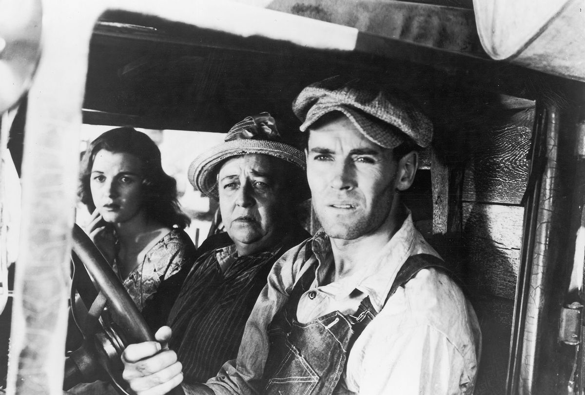 Dorris Bowdon, Jane Darwell and Henry Fonda in "The Grapes of Wrath," directed by John Ford, 1940. (20th Century Fox/Courtesy of Getty Images)