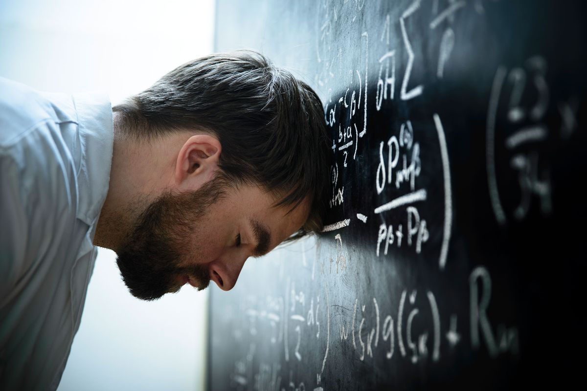 A scientist in front of a blackboard filled with formulas and equations
 (Getty Images/nicolas_)