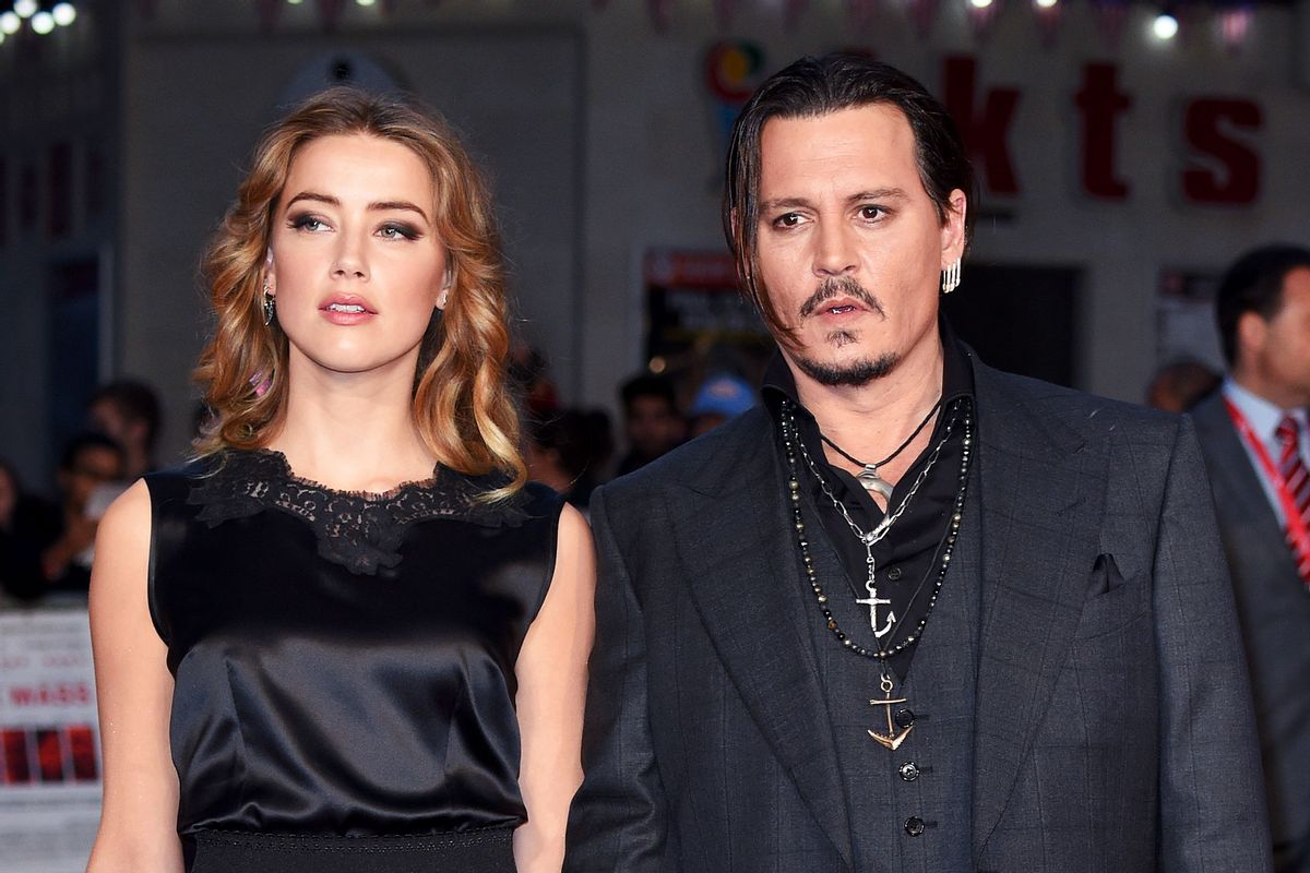 Amber Heard and Johnny Depp attend a screening of "Black Mass" during the BFI London Film Festival at Odeon Leicester Square on October 11, 2015 in London, England. (Getty Images/Karwai Tang/WireImage)