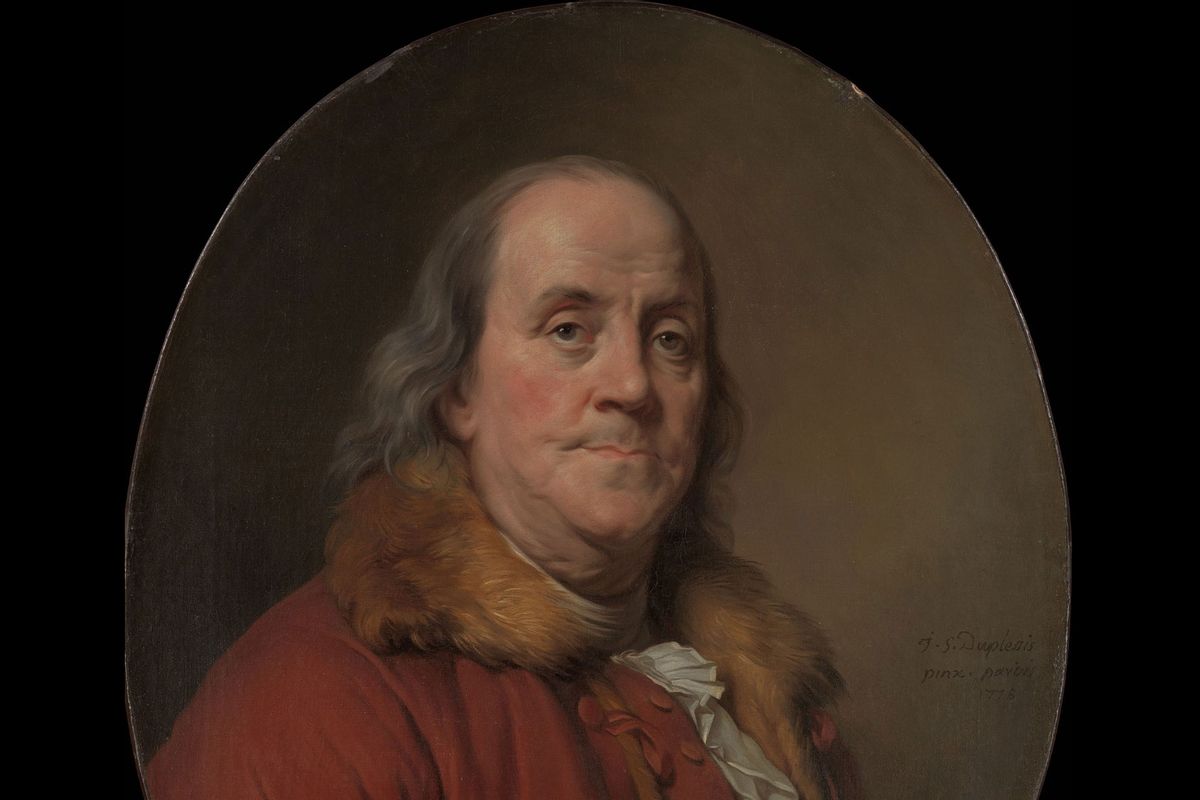 Benjamin Franklin portrait by Joseph Siffred Duplessis (The Metropolitan Museum of Art, New York)