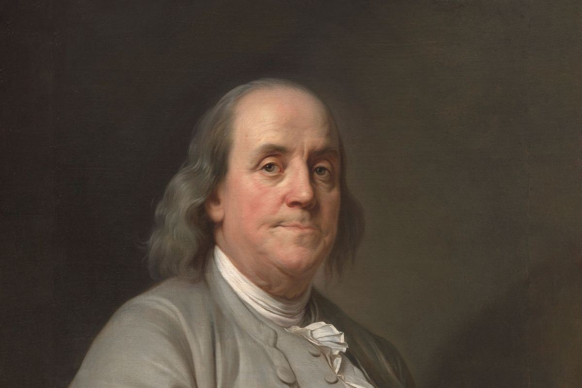 Benjamin Franklin, circa 1785. Artist Joseph Siffred Duplessis. (Heritage Art/Heritage Images via Getty Images)