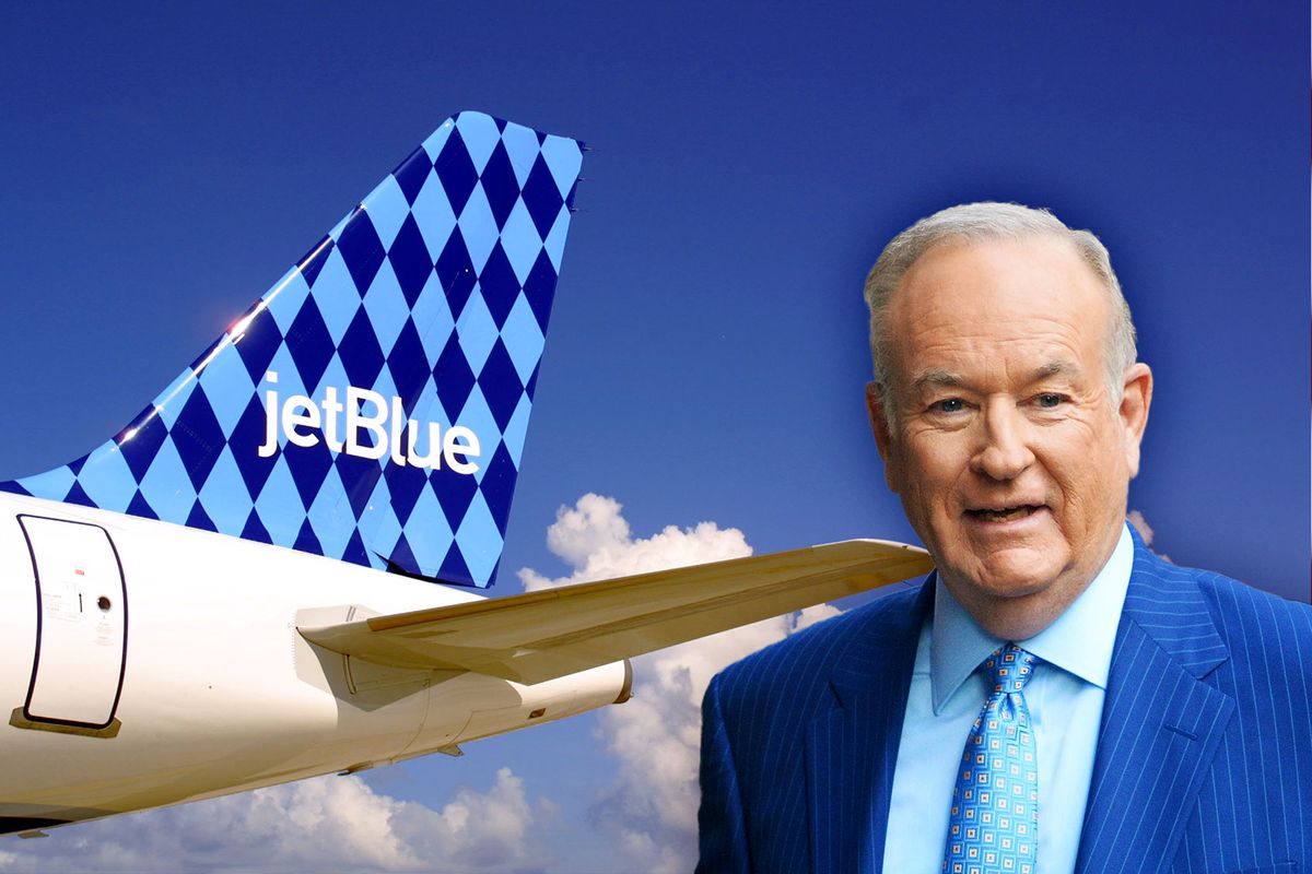 Bill O'Reilly | A JetBlue Airways jet (Photo illustration by Salon/Getty Images)