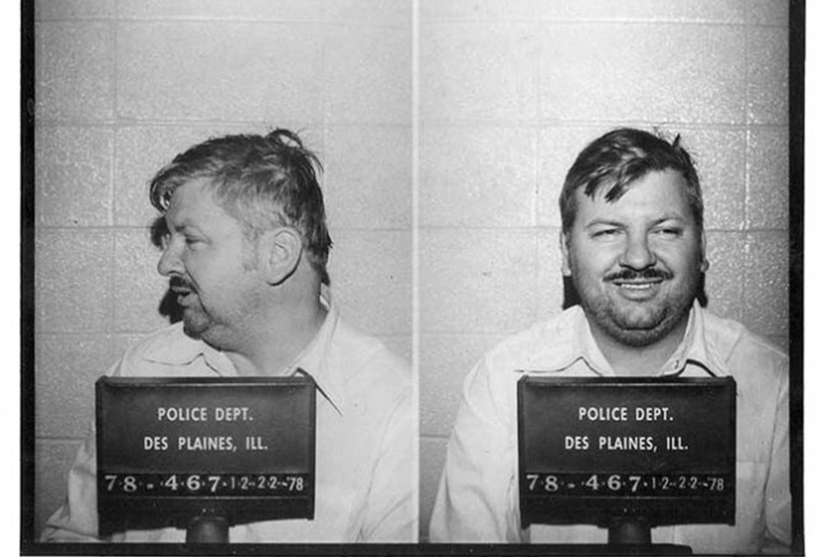 Serial killer John Wayne Gacy mug shot at Des Plaines Police Department in December 1978 (Bureau of Prisons/Getty Images)