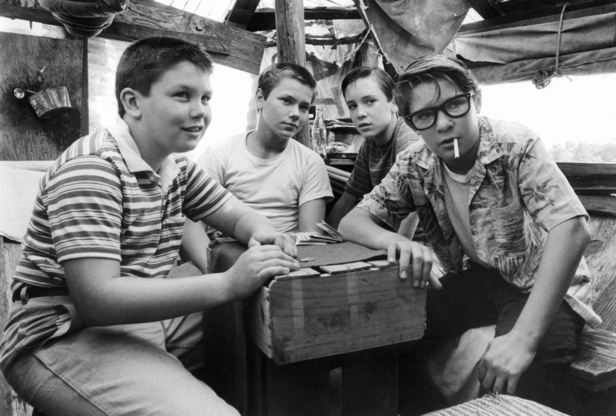 Jerry O'Connell, River Phoenix, Wil Wheaton, and Corey Feldman in "Stand By Me," 1986  (Columbia Pictures/Getty Images)
