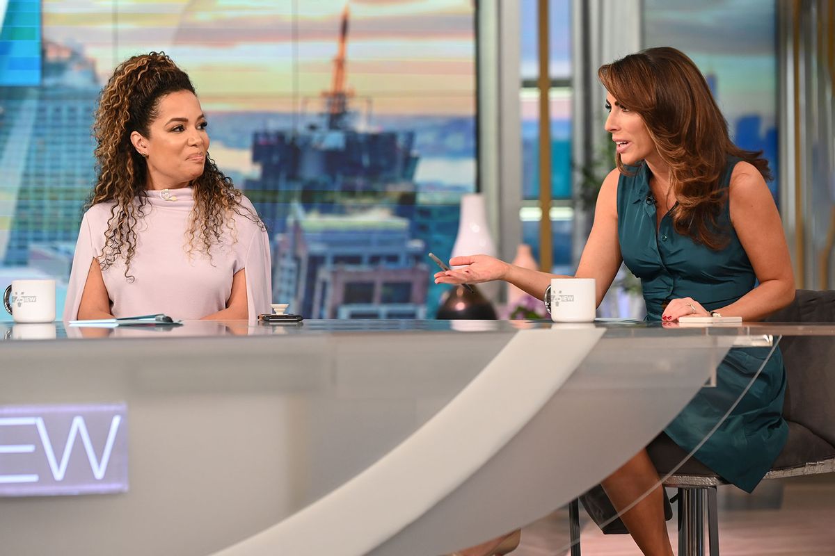 Sunny Hostin and Alyssa Farah on "The View" (ABC/Jenny Anderson)