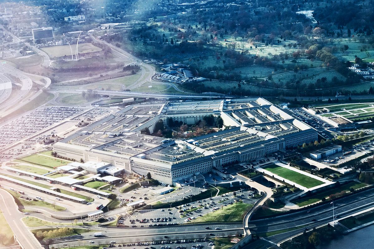 Aerial view of the Department of Defense, the cornerstone of United States defense (Getty Images/Kiyoshi Tanno)