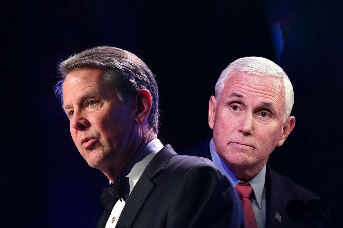 Brian Kemp and Mike Pence (Photo illustration by Salon/Getty Images)