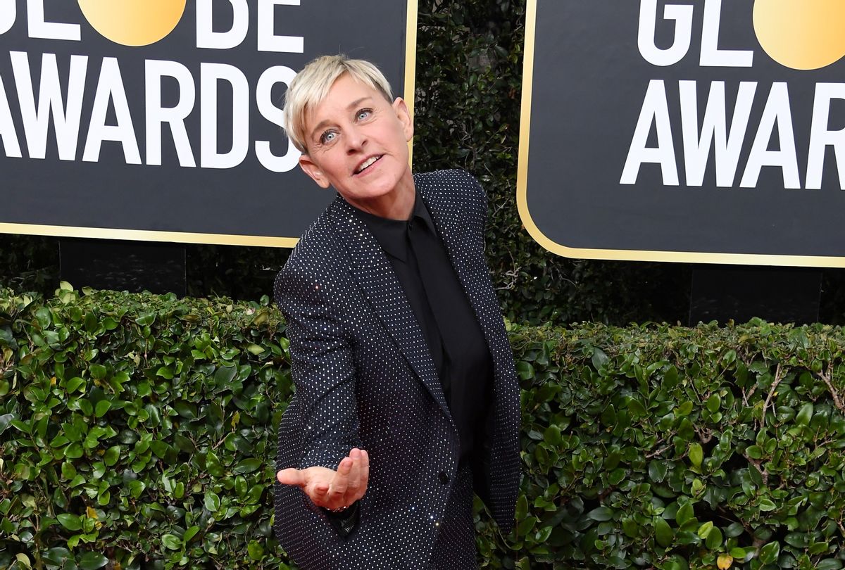 Ellen DeGeneres arrives at the Golden Globe Awards on January 5, 2020 in Beverly Hills, California (Steve Granitz/WireImage)