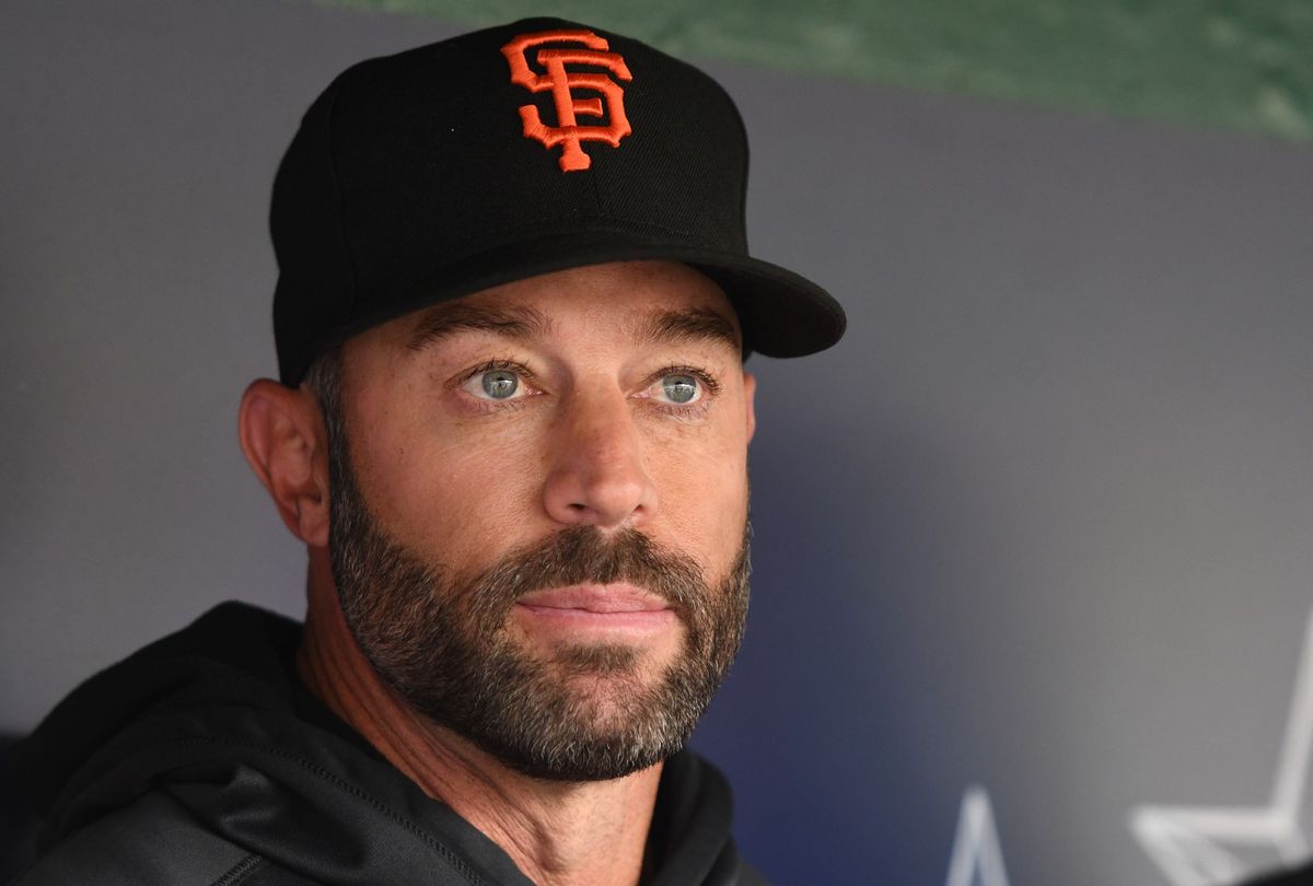 Manager Gabe Kapler #19 of the San Francisco Giants  (Mitchell Layton/Getty Images)