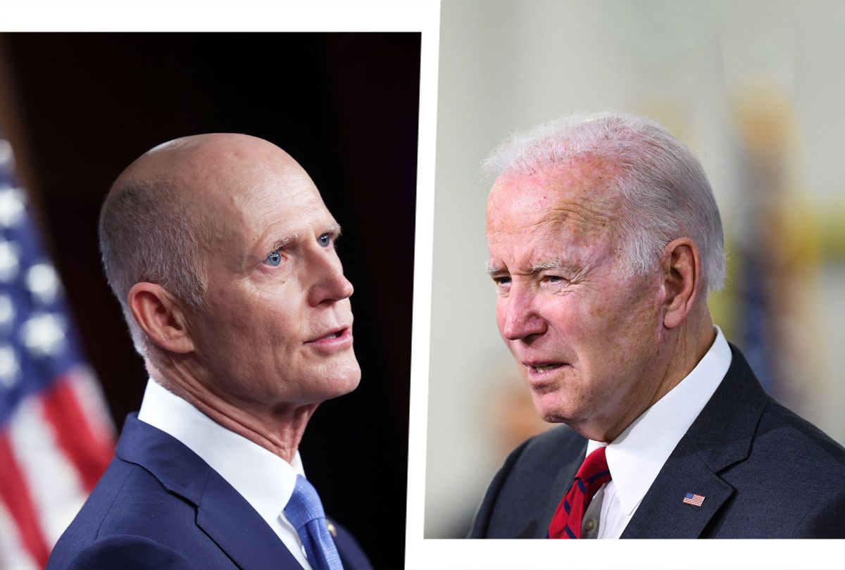 Rick Scott and Joe Biden (Photo illustration by Salon/Getty Images)