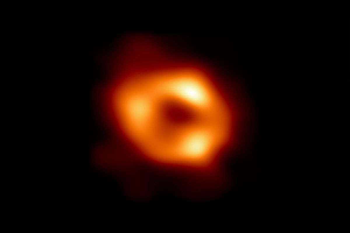 In this handout photo provided by NASA, This is the first image of Sgr A*, the supermassive black hole at the centre of our galaxy. (NASA Via Getty Images)