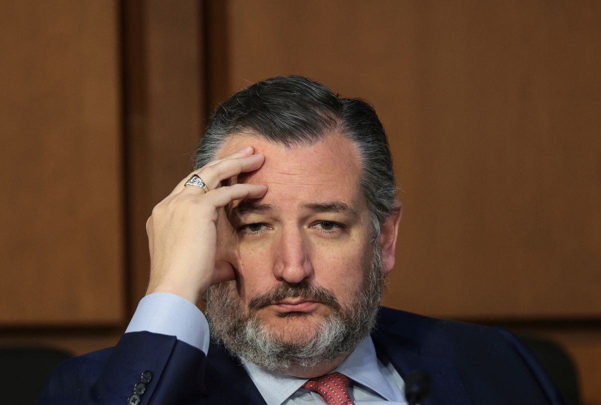 Sen. Ted Cruz (R-TX) listens during a Senate Judiciary Committee business meeting. (Win McNamee/Getty Images)