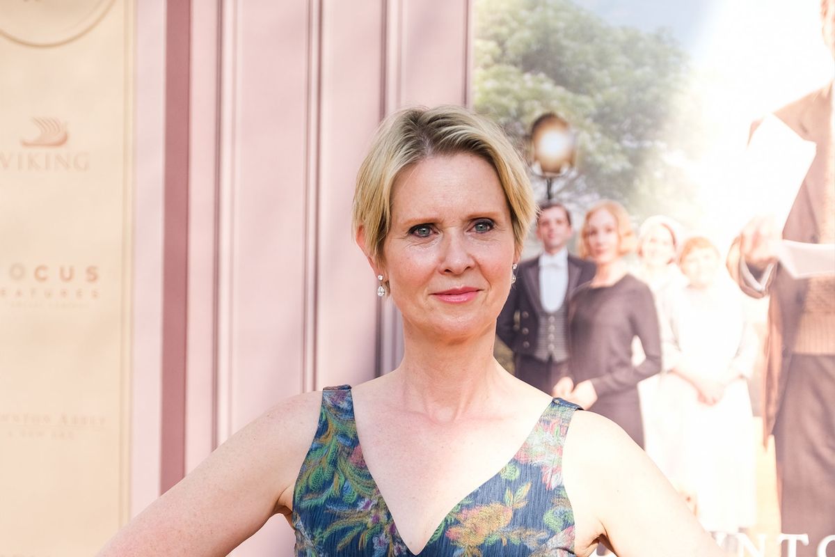 Cynthia Nixon attends the New York Premiere of "Downton Abbey: A New Era" at The Metropolitan Opera House on May 15, 2022 in New York City. (Hatnim Lee/FilmMagic/Getty Images)