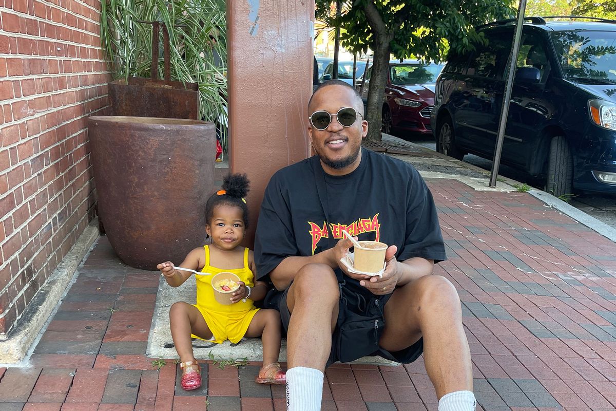D Watkins and his daughter (Photo courtesy of D Watkins)