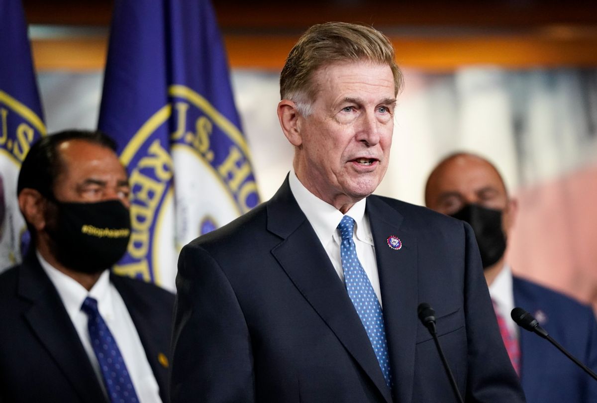 Rep. Don Beyer, D-Va., speaks during a news conference in Washington on Tuesday, May 18, 2021.  (Caroline Brehman/CQ-Roll Call, Inc via Getty Images)