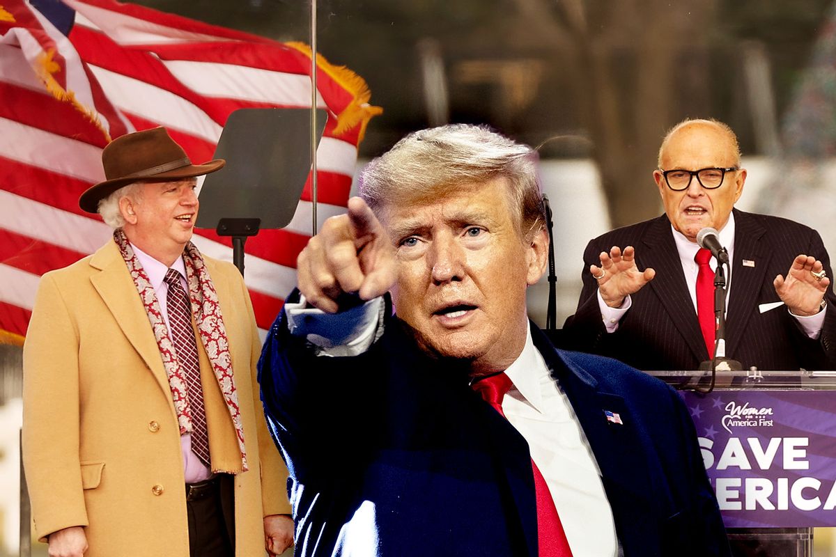 Donald Trump, John Eastman and Rudy Giuliani (Photo illustration by Salon/Getty Images)