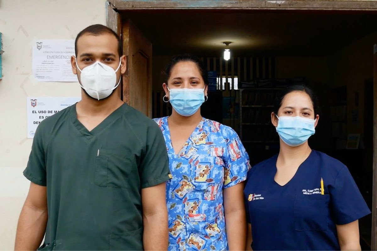 Health care staff in a remote clinic struggle to provide pandemic resources for their patients. (Kata Karath for Undark)