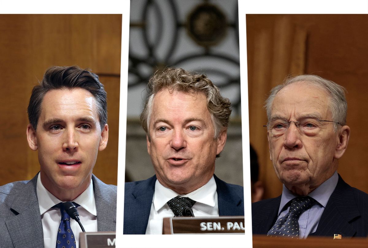 Josh Hawley, Rand Paul and Chuck Grassley (Photo illustration by Salon/Getty Images)