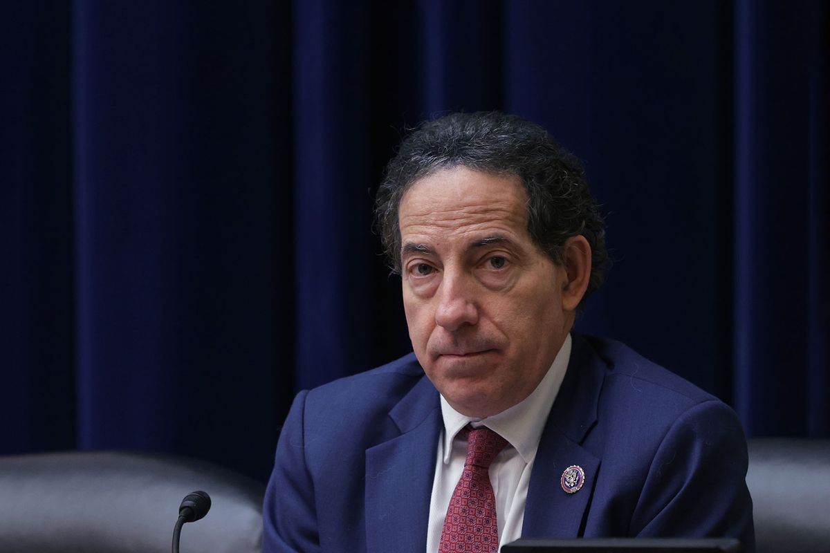U.S. Rep. Jamie Raskin (D-MD) listens during a hearing before the House Oversight and Reform Committee at Rayburn House Office Building on Capitol Hill on March 17, 2022 in Washington, DC. (Alex Wong/Getty Images)