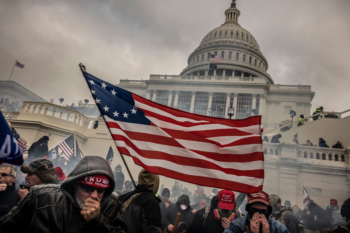 An image from ‘Brink,’ a book chronicling politics in the United States from the 2016 presidential election through the Jan. 6, 2021, insurrection (David Butow)