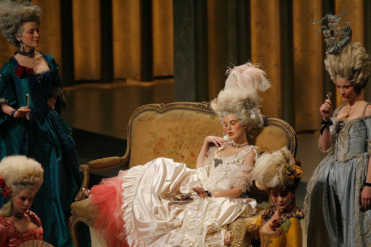 Costume sets from Marie Antoinette is seen onstage during the 79th Annual Academy Awards at the Kodak Theatre on February 25, 2007 in Hollywood, California. (Kevin Winter/Getty Images)