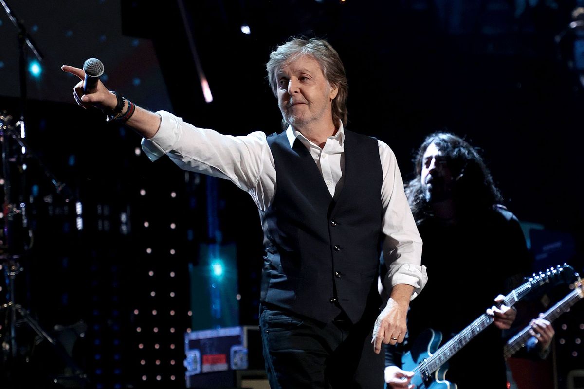 Paul McCartney performs onstage during the 36th Annual Rock & Roll Hall Of Fame Induction Ceremony at Rocket Mortgage Fieldhouse on October 30, 2021 in Cleveland, Ohio. (Dimitrios Kambouris/Getty Images for The Rock and Roll Hall of Fame)