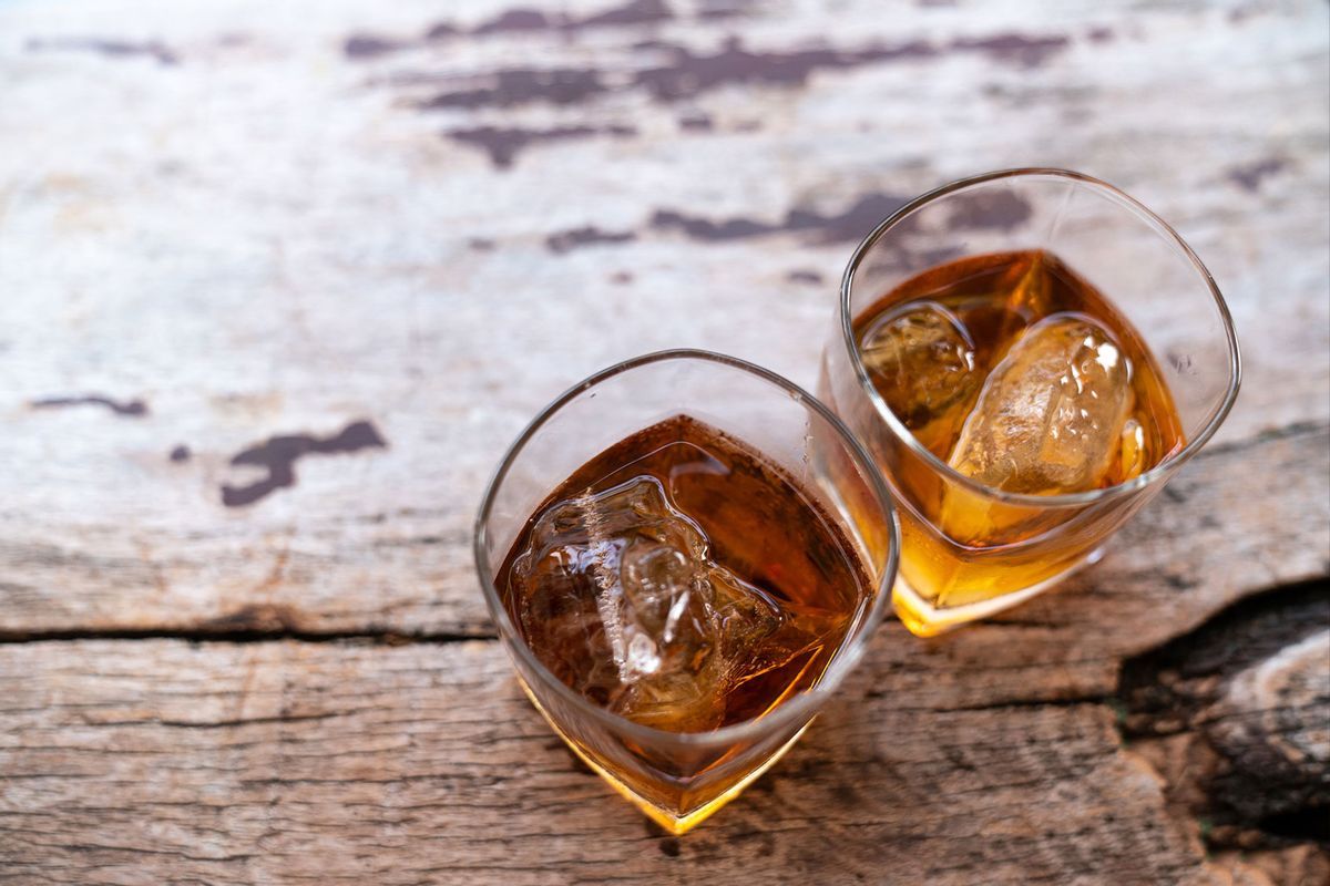 Two rye whiskey cocktail drinks (Getty Images/krisanapong detraphiphat)